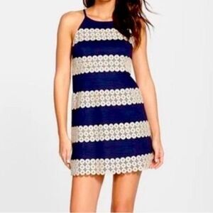 Lilly Pulitzer Annabelle Shift Dress True Navy/Gold